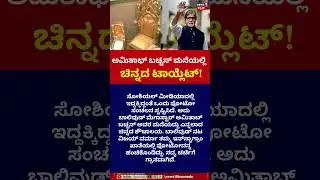 Amitabh Bachchan House Golden Toilet | Viral Video | ಅಮಿತಾಭ್ ಬಚ್ಚನ್ ಮನೆಯಲ್ಲಿ ಚಿನ್ನದ ಟಾಯ್ಲೆಟ್