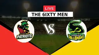 🔴LIVE SKN VS JT | THE 6IXTY MEN 2022 | ST KITTS AND NEVIS PATRIOTS VS JAMAICA TALLAWAHS | JT VS SKN