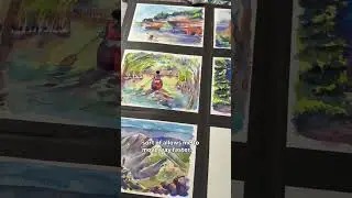 Does anyone else paint more than one painting at the same time?!?!  #watercolor