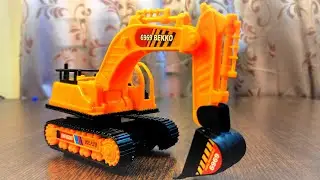 Orange Colour Excavator Toy | Awesome Construction Vehicle For Kids