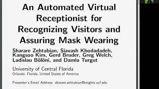 [ICAT-EGVE2020] An Automated Virtual Receptionist for Recognizing Visitors and Assuring Mask Wearing