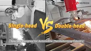 【HGTECH】New Product Launch!Dual-head Three-dimensional Five-axis Laser Cutting Intelligent Equipment