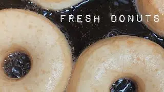 Fresh donuts start to finish