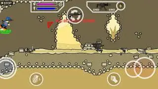 Mini militia team battle game play. Best weapon spots. Best weapon crazy hacks