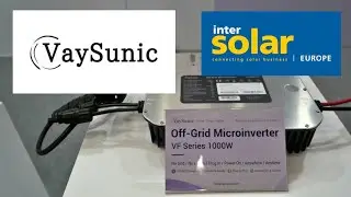 VaySunic erster Insel / Offgrid Mikrowechselrichter + Speicher f&uuml;r Balkonkraftwerke #intersolar 2025