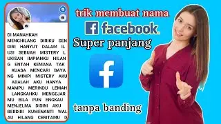 Cara membuat  nama fb panjang atau lirik lagu terbaru 2023