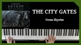 The City Gates - Skyrim (Piano Cover + Sheet Music)