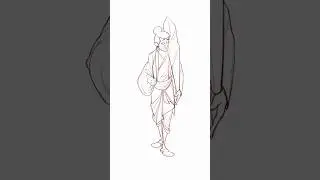 Expressive Character Sketch ✏️ | Drapery & Gesture Drawing Practice | Digital Art