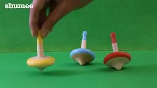 Wooden SpinTops For Kids l shumee toys