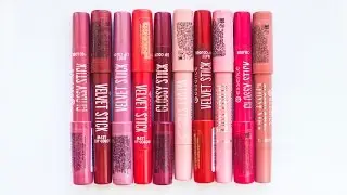 Essence VELVET & GLOSSY Stick | Ревью + СВОТЧИ на Губах