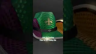 Light Up Flashing Fleur De Lis Cowboy Hat