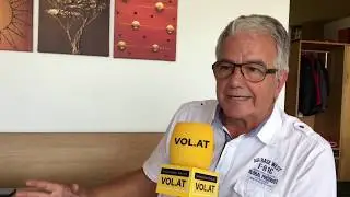 Erfahrener Ballonfahrer zur Landung in Raggal