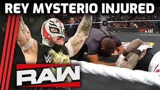 Rey Mysterio Appears to Suffer Legitimate Injury on RAW