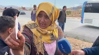 شاهدوا.. ساكنة دوار “عين الذيب” ضواحي الناظور يحتجون للمطالبة بالاستفادة من البقع الأرضية .