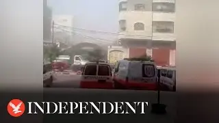 Explosions near Gaza's Al-Quds hospital as displaced people shelter from strikes