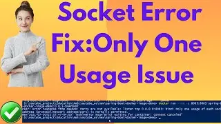 Troubleshooting 'Only One Usage each socket' Socket Error: Quick Fixes & Solutions
