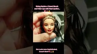 LIP LIFT 💋 #barbie #diy #makeup #barbiemakeup #lips #customdoll