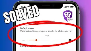 How to adjust zoom levels in Brave Nightly