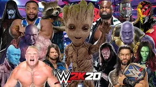 MARVEL GUARDIANS OF THE GALAXY WWE ROYAL RUMBLE | WWE 2K20 Gameplay
