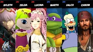 New Mods:  Arnice Byleth, Toon Zelda and Olivia vs Donatello, Krusty the Clown and Jack Sparrow
