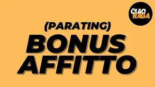Parating na BONUS AFFITTO para kanino?