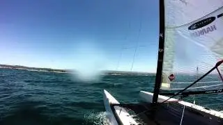 Two Boat Tuning in Santa Cruz: A Class Catamaran