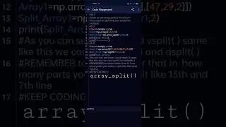 How to use array_split( ) in Python? 🤔 