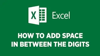 How To Add Space Between The Digits In Excel | Add Space Using Custom Formatting In Excel | Excel