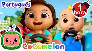 Corrida de Tratores | Hora de CoComelon Brasil | Músicas Infantis e Desenhos Animados em Português