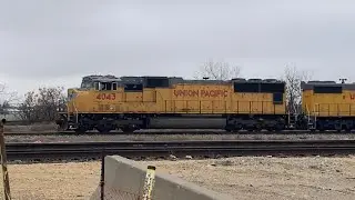 Union Pacific YFW82 with MACs & GP38N at Tower 60 (February 10, 2025)