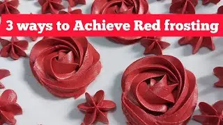 How to achieve red color frosting | red icing
