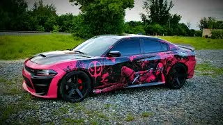 Custom Deadpool WRAP Dodge Charger SRT8 - Marvel theme