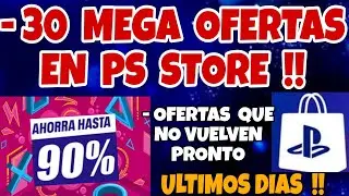 30 MEGA OFERTAS EN PS STORE HASTA 90% DE DESCUENTO EN PS5 PS4 29 noviembre 2025