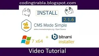 Install CMS Made Simple ( CMSMS ) 2.1.6 via Bitnami on Windows 7 localhost byAO