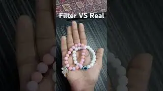 Filter VS Real #filter #real #bracelets #handmade  #alizaartandcraft #alizaali2014