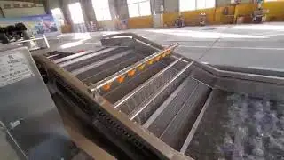 Bagged food washing line,full automatic complete line assembled by bubble washing/dehyration system