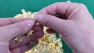 Yellow AB Flower Acrylic Loose Sequins 10mm Pack Of 1000+ Y18510
