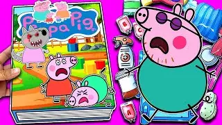 ❤️DIY Paper❤️ Make Quiet Book Peppa Pig | Peppa Pig is Attacked by a Bad Guy