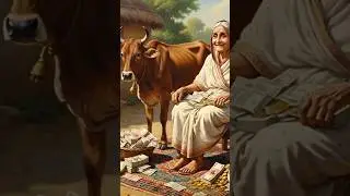 Daadi aur uski gaay..sad story| #remix #music #sad #cartoon #aivideo #ai #animation #sadstatus