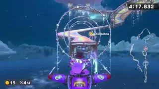 I make mischief Playing Mario Kart World Game {Staff Ghost Rainbow Road}