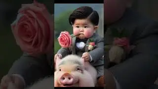 little cute baby 🥀monk baby 🌹this baby funny AI Photo video