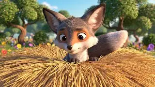 Minecraft Baby Fox Hid in a Giant Haystack | Kids Gaming Story & Fun Animation