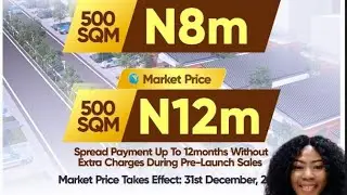 Spread payment up to 12momths without extra charges. Affordable land in EPe , EPe land for sale.