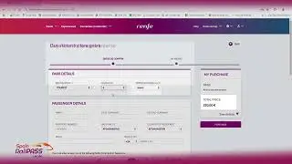 Spain Rail Pass on Renfe's Web Site (1 min 37 sec)