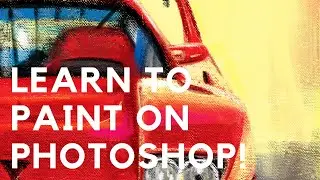 Digital Painting tutorial Photoshop | digital inking tips | Photoshop painting | Car painting |