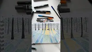 Forest Light Sketch | Cottage in the Woods