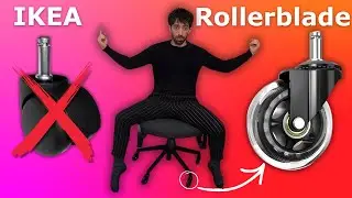 Ho montato ruote da Rollerblade sulla mia sedia IKEA: ora vola!