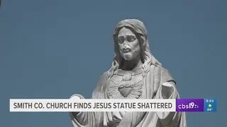 Officials investigate vandalism of Jesus statue at East Texas church
