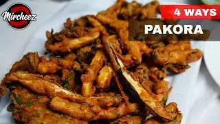 4 Ways Pakora Recipe | 4 Easy Pakora Recipe | Baingan Pakora | Hari mirch Pakora | Potato Pakora