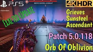 (PS5) Godfall Exalted Update 5.0.118 Grieves Sunsteel Ascendant Gameplay Walkthrough 4K HDR 60FPS